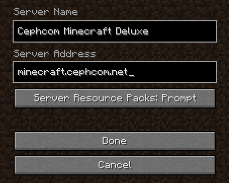 Server Details